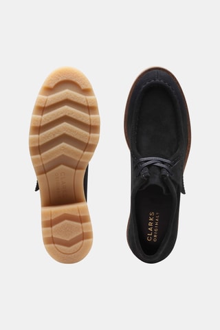 Derbys à talons en nubuck Wallabee - Noir