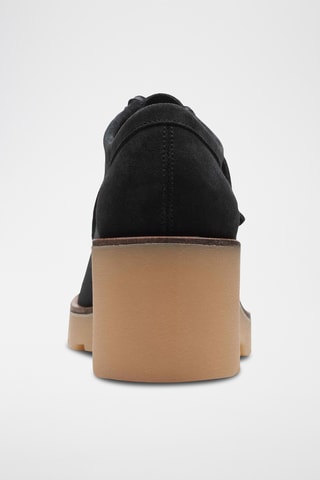 Derbys à talons en nubuck Wallabee - Noir