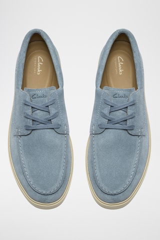 Derbys en nubuck - Bleu clair