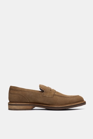 Mocassins en nubuck - Marron