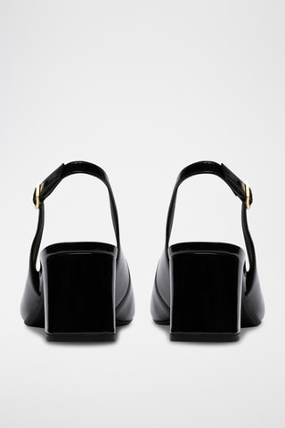 Escarpins en cuir verni - Bleu clair