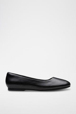 Ballerines en cuir - Noir