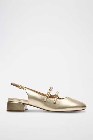Babies en cuir - Bleu clair