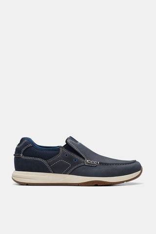 Slip-on en nubuck Sailview - Bleu marine
