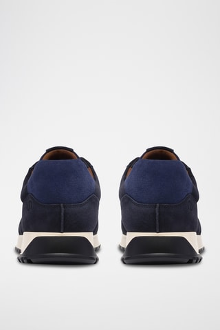Baskets en nubuck - Bleu marine