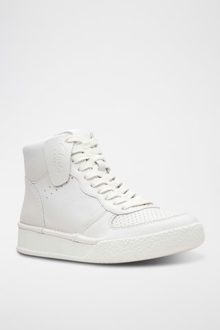Baskets montantes en cuir CraftCup - Blanc