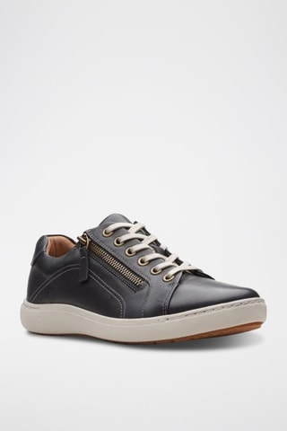 Baskets en cuir Nalle Lace - Noir