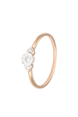 Anillo Carina - Oro rosa y diamantes