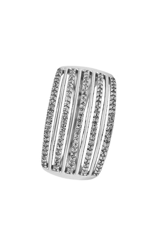 Anillo Kendall - Oro blanco y diamantes