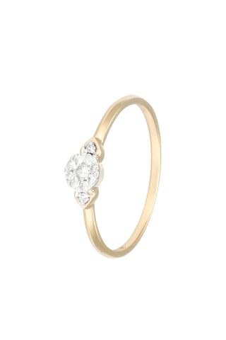 Anillo Carina - Oro amarillo y diamantes
