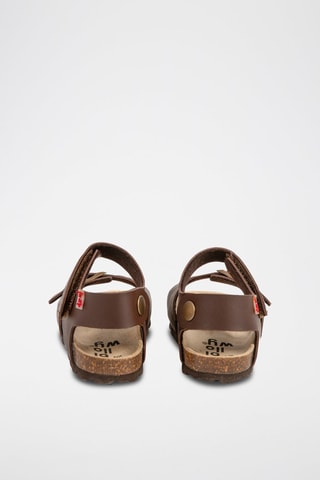 Sandalias - Blanco, rojo y marrón