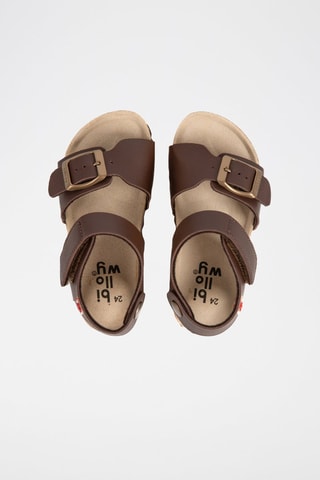 Sandalias - Blanco, rojo y marrón