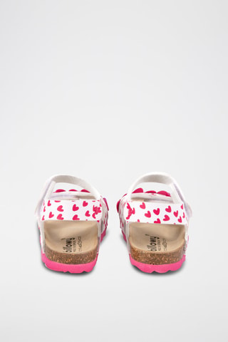 Sandalias Rosso - Blanco, violeta y rosa