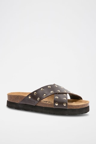 Sandalias de piel con plataforma
