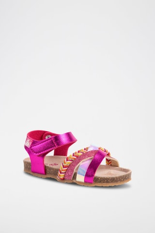 Sandalias Rosso - Blanco, amarillo, violeta y dorado