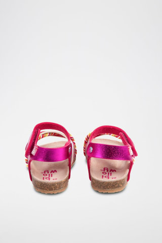 Sandalias Rosso - Blanco, amarillo, violeta y dorado