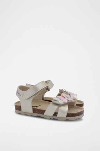Sandalias Rosso - Rosa y gris