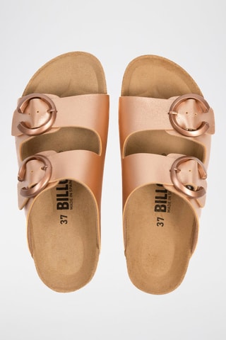 Sandalias - Negro, rosa y dorado