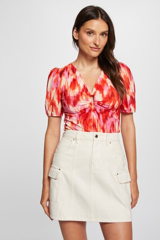 Top tie and dye  - Orange et rouge