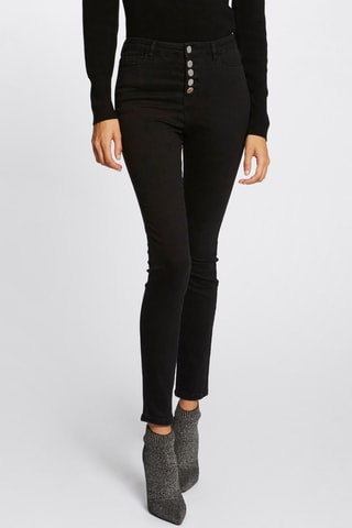 Jean skinny taille haute - Noir