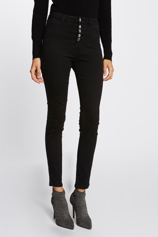 Jean skinny taille haute - Noir