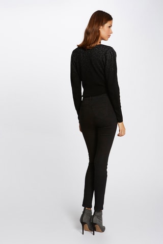 Jean skinny taille haute - Noir