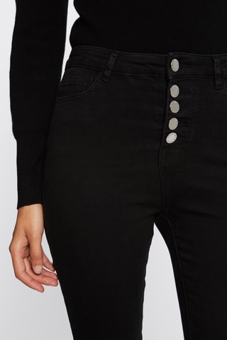 Jean skinny taille haute - Noir