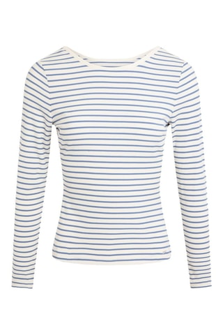 T-shirt - Blanc et bleu