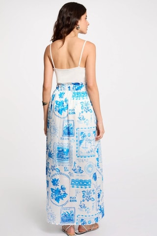 Jupe longue taille haute - Multicolore