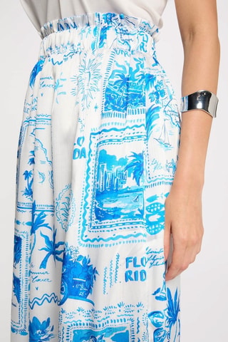 Jupe longue taille haute - Multicolore