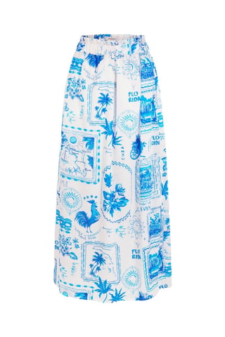 Jupe longue taille haute - Multicolore