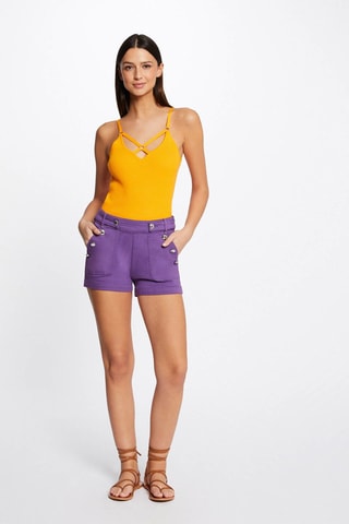 Short en jean - Violet