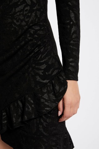 Robe portefeuille  - Gris et noir