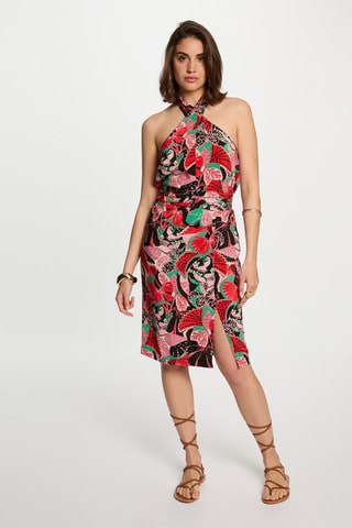 Robe midi - Multicolore