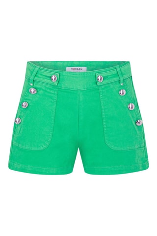 Short en jean - Vert