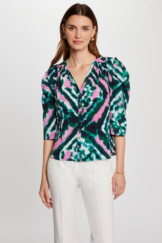 Chemisier tie and dye  - Vert