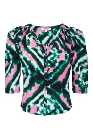 Chemisier tie and dye  - Vert