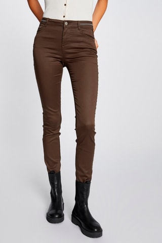 Pantalon slim - Taupe
