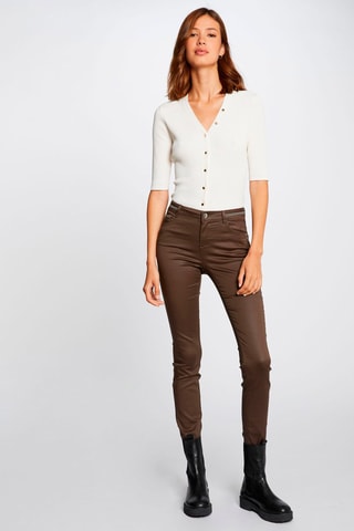 Pantalon slim - Taupe