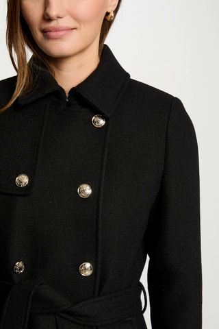 Manteau en laine - Noir