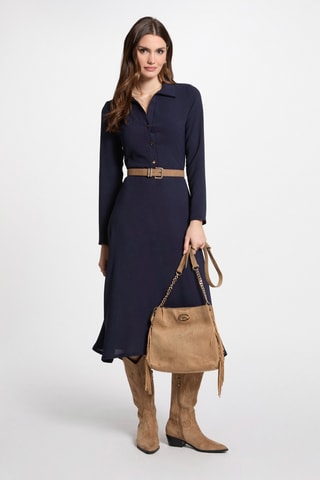 Robe patineuse - Bleu marine