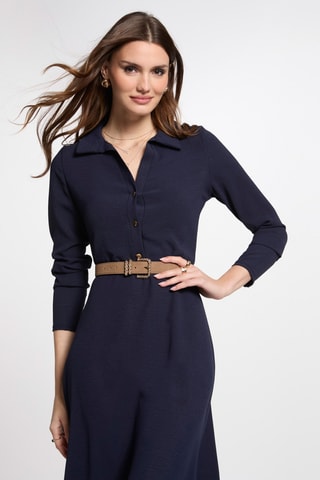 Robe patineuse - Bleu marine
