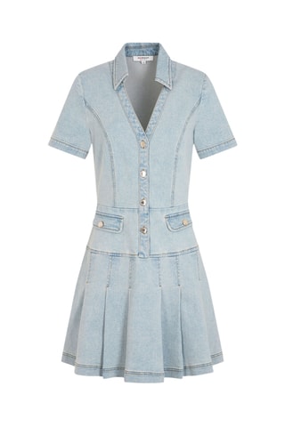 Robe patineuse en jean - Bleu