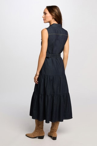 Robe chemise en jean - Bleu