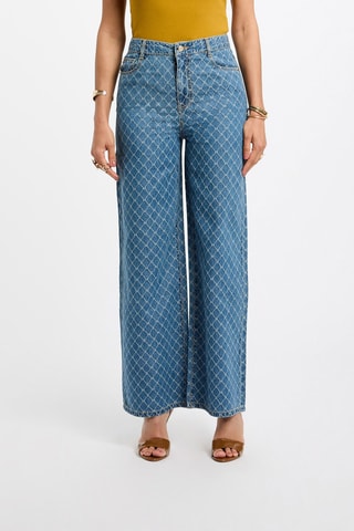 Jean wide legs - Bleu