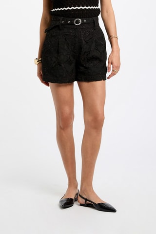 Short en guipure - Noir
