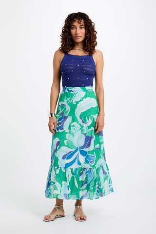 Jupe longue taille haute - Multicolore