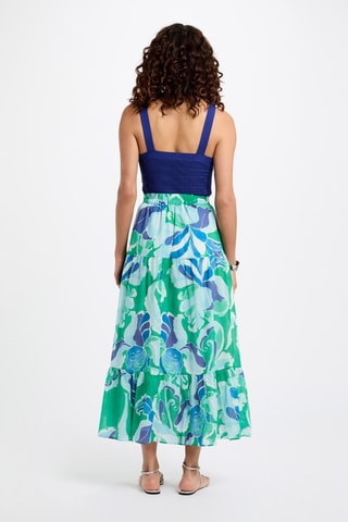 Jupe longue taille haute - Multicolore
