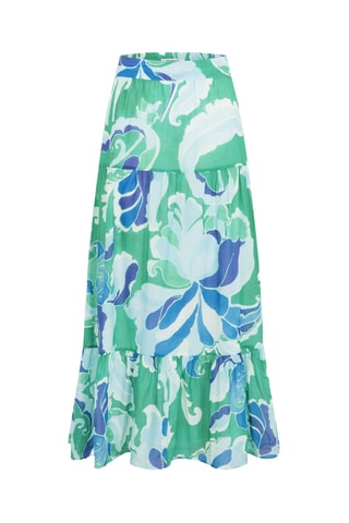 Jupe longue taille haute - Multicolore