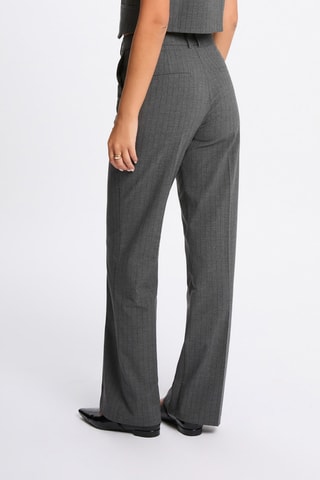 Pantalon taille haute - Gris